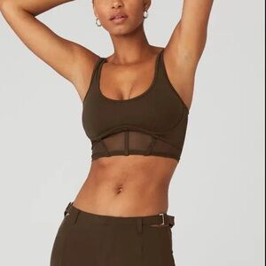 Alo Airbrush Mesh Corset Tank